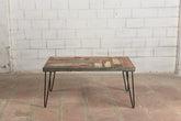 Aspen Indian Metal and Reclaimed Wood Coffee Table